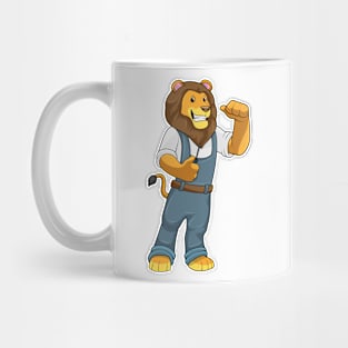 Lion as Handyman Screwdriver Mug